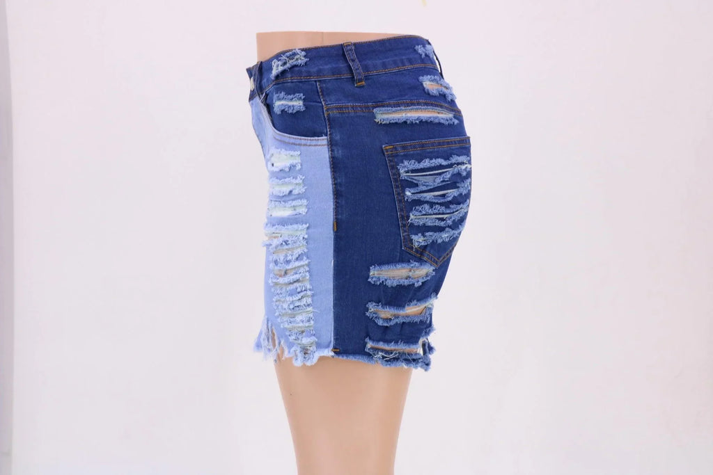 Dahlia Cotton Light Color Water Scrubbing Long Zipper Slimming Shorts - Vestir en Moda
