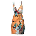 Damara Print V-Neck Wrap Casual Dresses Women - Vestir en Moda