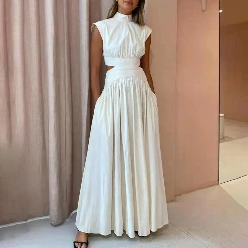 Daniela Sleeveless cropped Outfit Slimming Dresses - Vestir en Moda