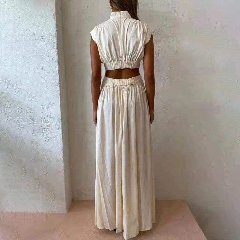 Daniela Sleeveless cropped Outfit Slimming Dresses - Vestir en Moda