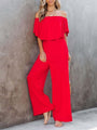 Daniela Women Solid Color Off The Shoulder Jumpsuits - Vestir en Moda