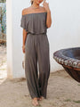 Daniela Women Solid Color Off The Shoulder Jumpsuits - Vestir en Moda