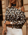 Dany Autumn Sexy Off Shoulder Print Blouse - Vestir en Moda