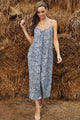 Débora Printed Spaghetti Strap Low Back Jumpsuits - Vestir en Moda