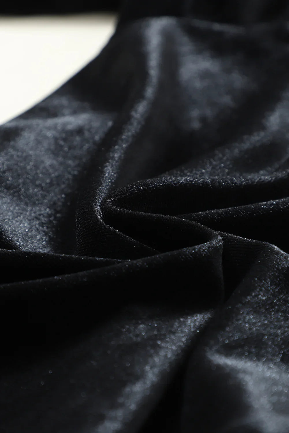 Bianca Black Solid Velvet Jogger Pants
