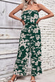 Diana Floral Strapless Wide Leg Jumpsuits - Vestir en Moda