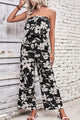Diana Floral Strapless Wide Leg Jumpsuits - Vestir en Moda