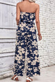 Diana Floral Strapless Wide Leg Jumpsuits - Vestir en Moda