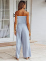 Dionisia Women Strapless Tie-waist Jumpsuits - Vestir en Moda