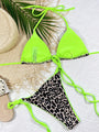 Dorothy Sexy Leopard Thong Brazilian Halter Beach Wear Swimwear - Vestir en Moda