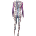 Dream Snake Pattern Long Sleeve Tight Jumpsuit One Piece Trousers - Vestir en Moda
