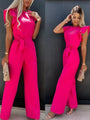Dulce Fashion Butterfly Sleeve Wide Women Streetwear Jumpsuits - Vestir en Moda