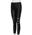 Dylan Hollow Out Women Fashion High Zippers Active Leather Pants - Vestir en Moda