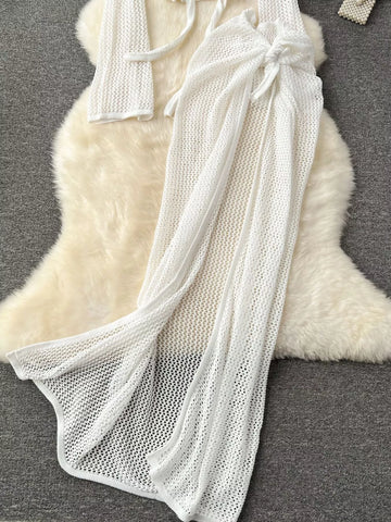 Denisse Knitted Elegant Two Piece Sets
