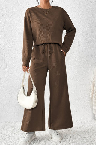 Victoria Elegant Textured Two Piece Sets