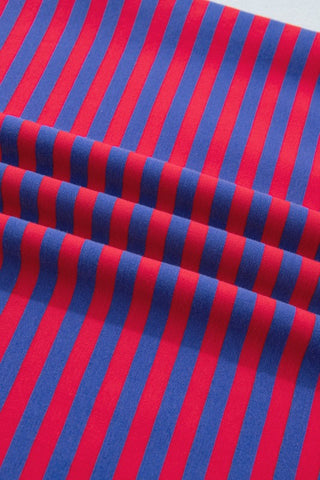 Victoria Stripe Short Sleeve Two Piece Sets