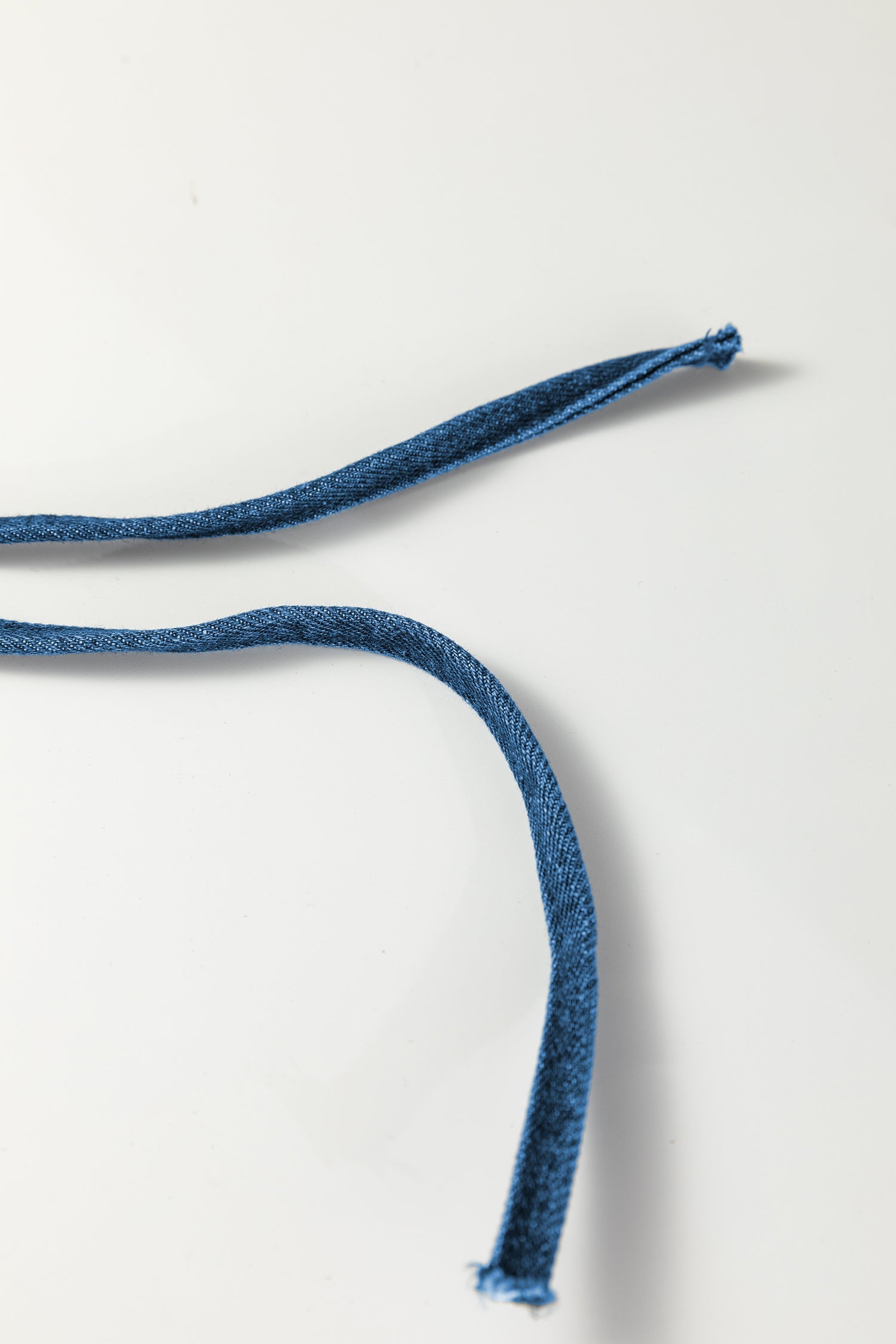 Sail Blue Checkered Side Panel Patchwork Drawstring Loose Denim