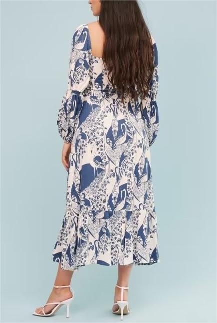 Elba Square Collar Lantern Sleeve Length Dresses - Vestir en Moda