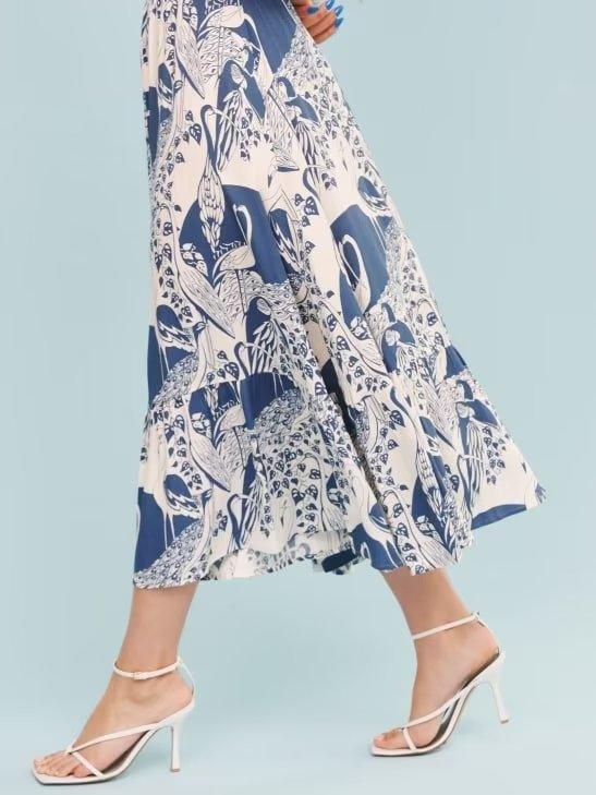 Elba Square Collar Lantern Sleeve Length Dresses - Vestir en Moda