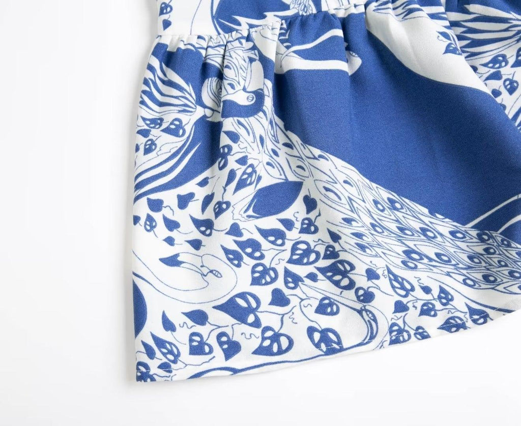 Elba Square Collar Lantern Sleeve Length Dresses - Vestir en Moda