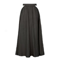 Elise High Waist Hollow Out Cutout Out Solid Long A Line Big Hem Skirt - Vestir en Moda