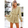 Elisea Waist Controlled Elegant Ladies Belted Ruffle Romper - Vestir en Moda