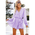 Elisea Waist Controlled Elegant Ladies Belted Ruffle Romper - Vestir en Moda