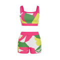 Elizabeth Patchwork 2 Piece Sets Women Sexy Camisole - Vestir en Moda