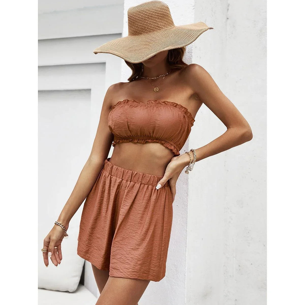 Elizabeth Women Clothing Slim Fit Slimming Two Piece Sets - Vestir en Moda