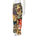 Elle Printed High Waist Slim Casual Loose Camouflage Trousers - Vestir en Moda