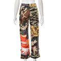 Elle Printed High Waist Slim Casual Loose Camouflage Trousers - Vestir en Moda