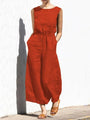Elsa Sleeveless Trousers Women Fashion Casual Loose- Jumpsuits - Vestir en Moda