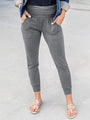 Emelia Solid Color Casual Pocket Wide Waistband Joggers - Vestir en Moda