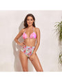 Emily Tie-Dye Floral Three-Piece Swimsuit - Vestir en Moda