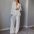 Emily Women Clothing Spring Wide Leg Trousers Two pieces Set - Vestir en Moda