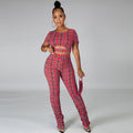 Emma Plaid Women Clothing Suit Three Two pieces sets - Vestir en Moda