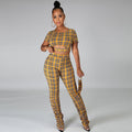 Emma Plaid Women Clothing Suit Three Two pieces sets - Vestir en Moda