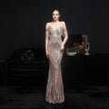 Emma Sequined Fishtail Formal Banquet Etiquette Evening Dress - Vestir en Moda