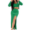 Emma Thread Slit Slim Fit Two Piece sets - Vestir en Moda