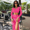 Emma Thread Slit Slim Fit Two Piece sets - Vestir en Moda