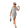 Emma Women 2023 Summer Solid Color Two Piece Suit Workwear - Vestir en Moda