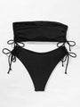 Emory Woman Bandeau Women High Waist Bikini Swim Beach Wear - Vestir en Moda