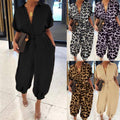 Esme Women Sleeve Harem Jumpsuits Sexy Leopard - Vestir en Moda