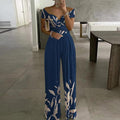 Estefanía Autumn Women Clothing off Printed Waist Controlled Jumpsuits - Vestir en Moda