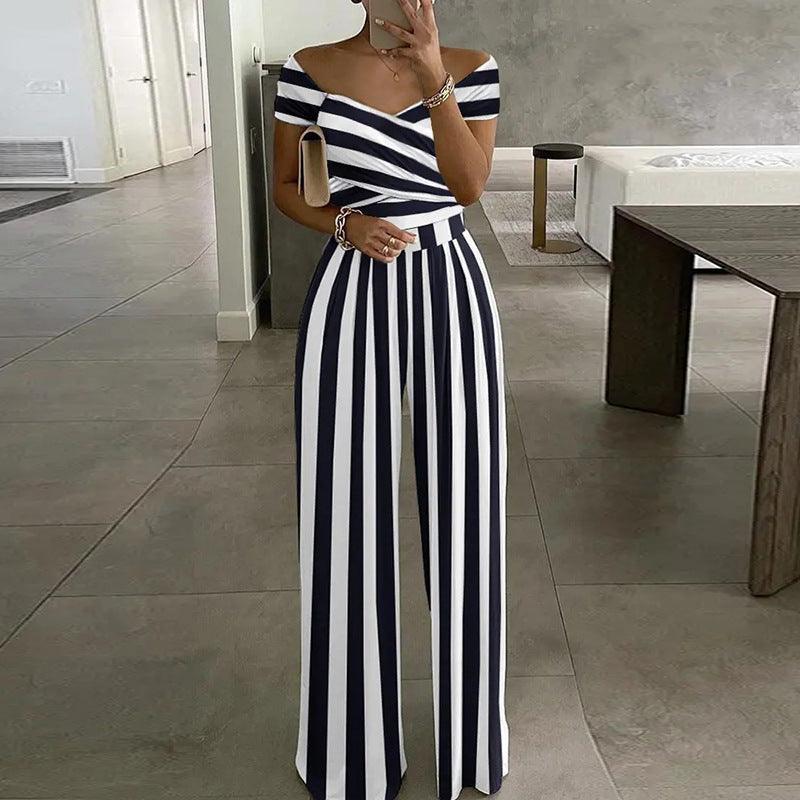Estefanía Autumn Women Clothing off Printed Waist Controlled Jumpsuits - Vestir en Moda
