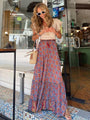 Eve Sexy Tropical Style Floral Printed Maxi Skirt - Vestir en Moda