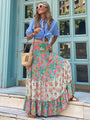 Eve Sexy Tropical Style Floral Printed Maxi Skirt - Vestir en Moda