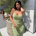 Evelyn Half-Length A- line Strap Type High Waist Two-Piece Sets - Vestir en Moda