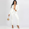Evelynn Outer Wear Small Blazer Double Breasted Two Piece Suit - Vestir en Moda