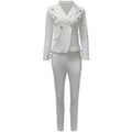 Evelynn Outer Wear Small Blazer Double Breasted Two Piece Suit - Vestir en Moda